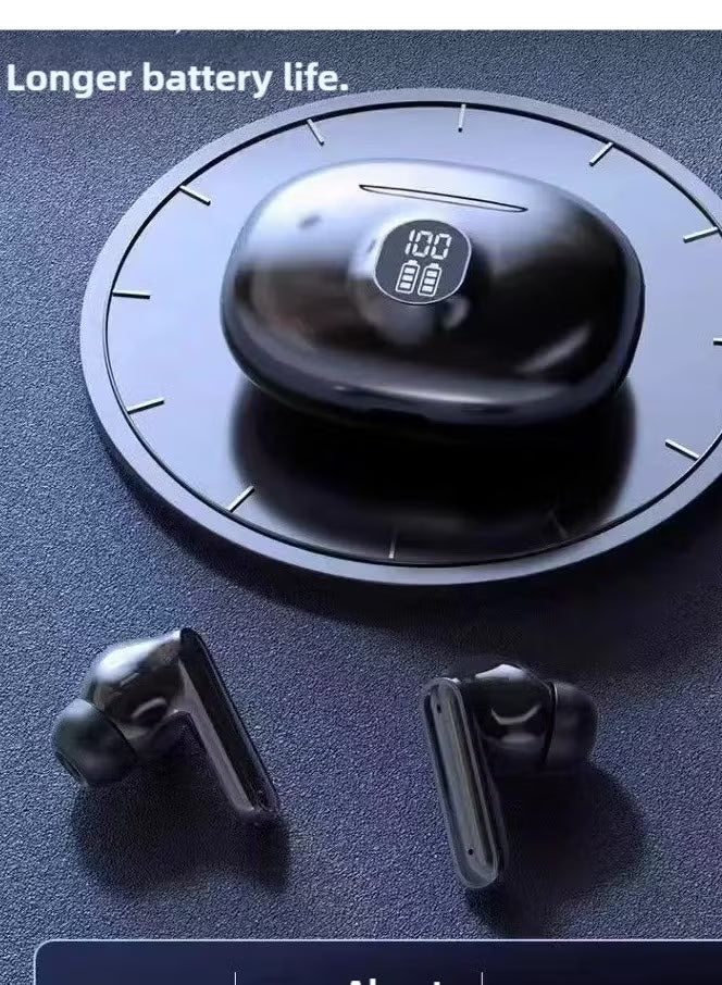 TWS Wireless Earbuds with LED Display – Bluetooth 5.3, ENC Noise Cancellation, HiFi Stereo, Built-in Mic