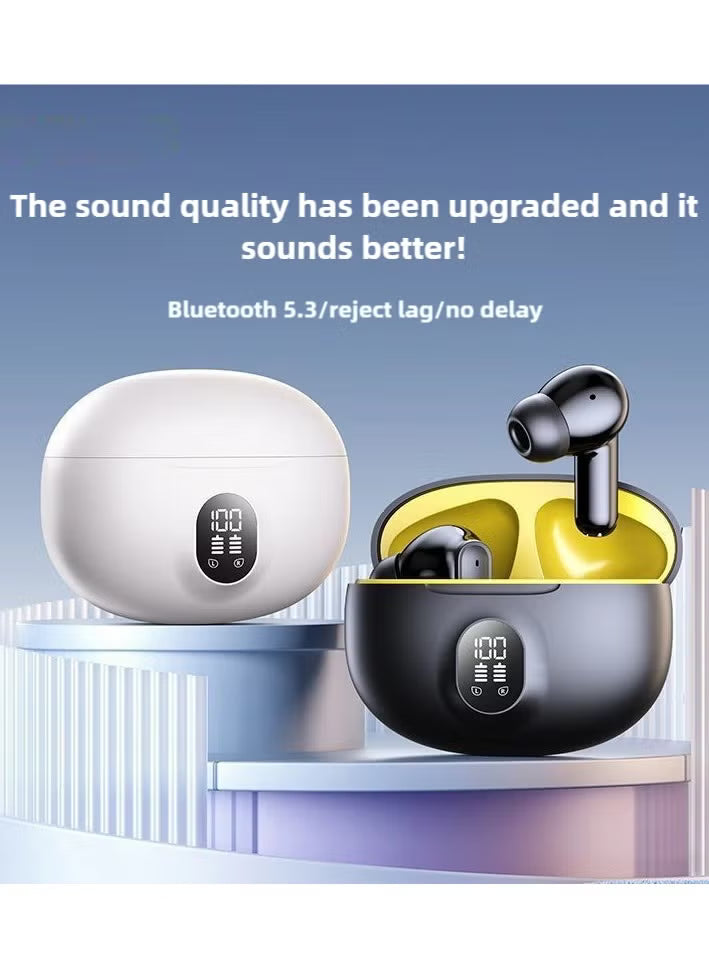 TWS Wireless Earbuds with LED Display – Bluetooth 5.3, ENC Noise Cancellation, HiFi Stereo, Built-in Mic